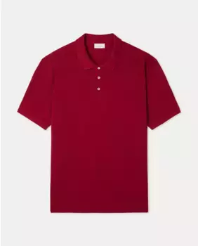 Мужская рубашка поло, большие размеры, короткие рукава, однотонная Emidio Tucci, красный