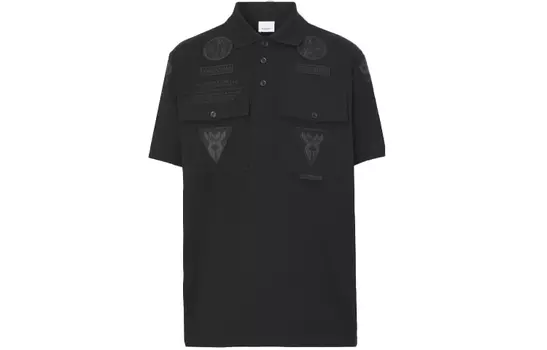 Мужская рубашка поло Burberry, цвет Black