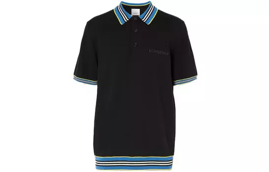 Мужская рубашка поло Burberry, цвет Black