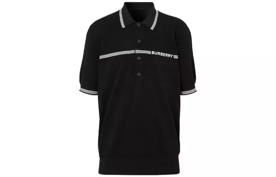 Мужская рубашка поло Burberry, цвет Black
