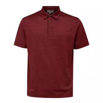 Мужская рубашка-поло Canali Cotton, цвет burgundy