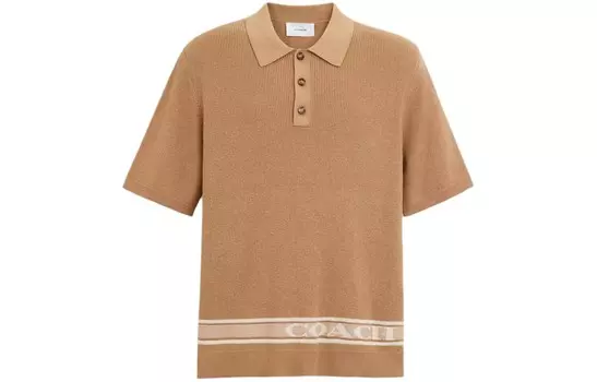 Мужская рубашка поло COACH, цвет Brown