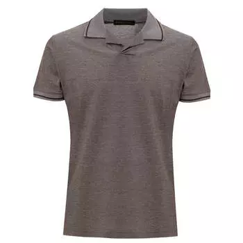Мужская рубашка-поло Corneliani Cotton, серый