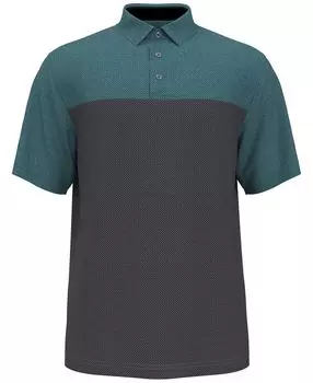 Мужская рубашка поло для гольфа airflux birdseye с блочным принтом и короткими рукавами спортивного кроя PGA TOUR, мульти