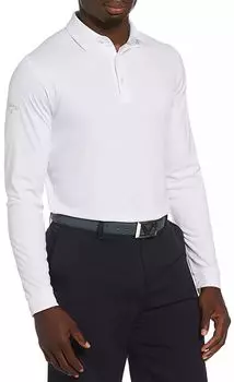 Мужская рубашка-поло для гольфа с длинными рукавами Callaway Swing Tech Essential