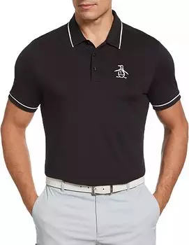 Мужская рубашка поло для гольфа с короткими рукавами и короткими рукавами Original Penguin
