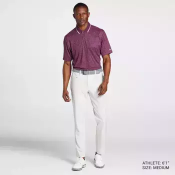 Мужская рубашка-поло для гольфа с принтом Walter Hagen Performance 11, цвет Broken Geo Beet Purple