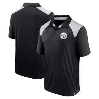 Мужская рубашка-поло Fanatics Black Pittsburgh Steelers Primary Fanatics Brands - White Label, цвет Stl Black