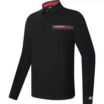 Мужская рубашка поло FILA, цвет Black