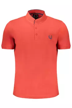 Мужская рубашка-поло Gian Marco Venturi с коротким рукавом с логотипом, красный