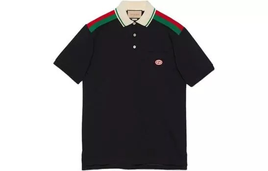 Рубашка-поло мужская Gucci, черный