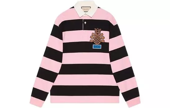 Мужская рубашка поло GUCCI, цвет Black