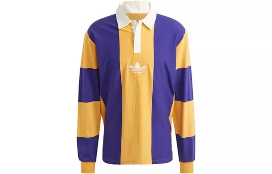 Мужская рубашка поло HACK RUGB, желтая/синяя Adidas Originals, желтый/синий