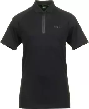 Мужская рубашка-поло Hugo Boss Phillix Mirror Logo, черная