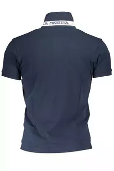 Мужская рубашка-поло из хлопка La Martina, синий
