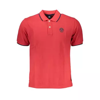 Мужская рубашка-поло из хлопка North Sails, красный