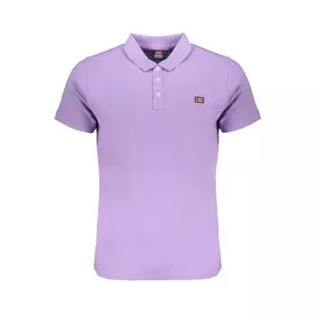 Мужская рубашка-поло из хлопка Норвегия 1963 года Norway 1963, фиолетовый