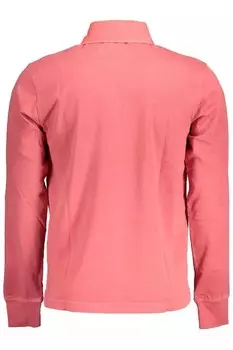 Мужская рубашка-поло из хлопка с длинными рукавами Gant Chic, розовый