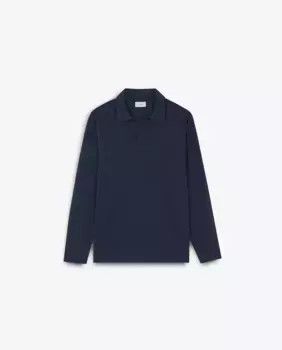 Мужская рубашка поло из хлопка стандартного кроя Scalpers, тёмно-синий