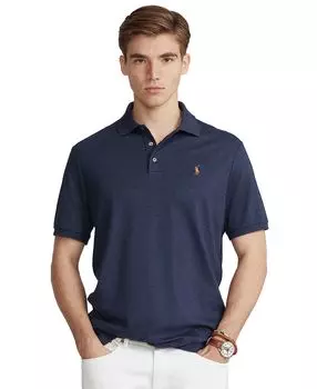 Мужская рубашка поло из мягкого хлопка приталенного кроя на заказ Polo Ralph Lauren