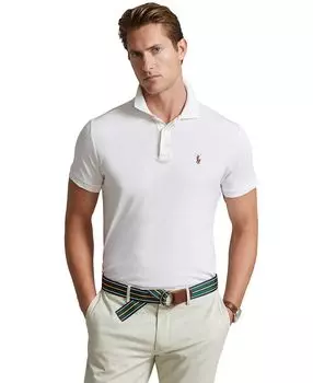 Мужская рубашка-поло из мягкого хлопка приталенного кроя Polo Ralph Lauren