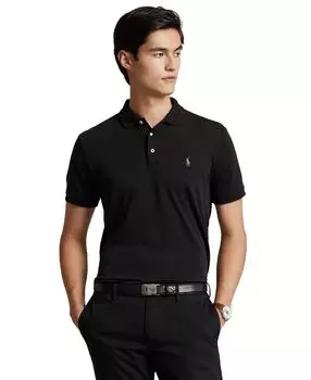 Мужская рубашка-поло из мягкого хлопка приталенного кроя Polo Ralph Lauren