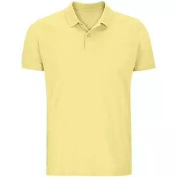 Мужская рубашка-поло из органического хлопка Sols, желтый