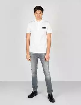 Мужская рубашка-поло из пике Les Hommes, белый