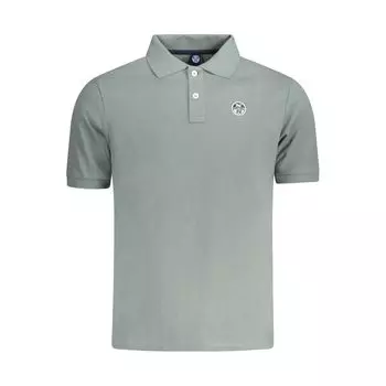 Мужская рубашка поло из зеленого хлопка North Sails