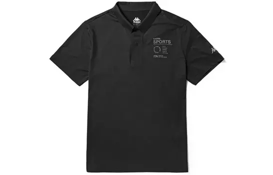 Мужская рубашка-поло Kappa, цвет Black