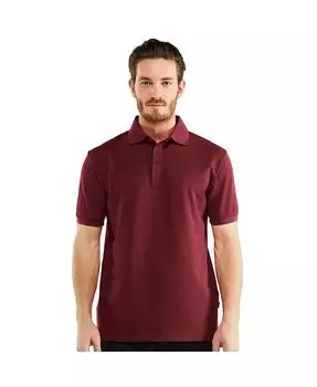 Мужская рубашка-поло классического кроя из смеси хлопка и пике Mio Marino, красный