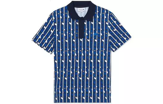 Мужская рубашка-поло LACOSTE, цвет Blue/White