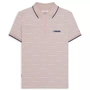 Мужская рубашка поло Lambretta с повторяющимся логотипом