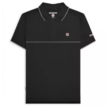 Мужская рубашка поло Lambretta в полоску на груди