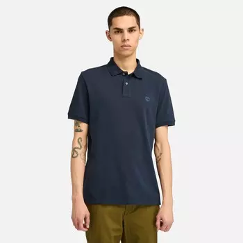 Мужская рубашка-поло Millers River Pique Timberland, цвет Navy/Dark Denim