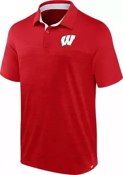Мужская рубашка-поло NCAA Wisconsin Badgers Red Homefield Classic