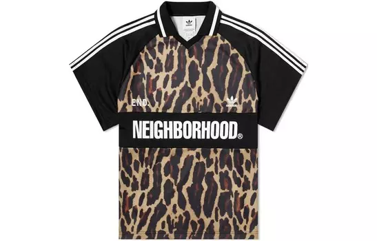 Мужская рубашка поло Neighborhood X Brown Adidas Originals, коричневый