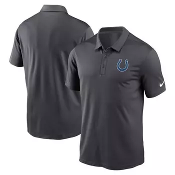 Мужская рубашка-поло Nike Anthracite Indianapolis Colts Franchise Team Logo Performance, цвет Clt Grey