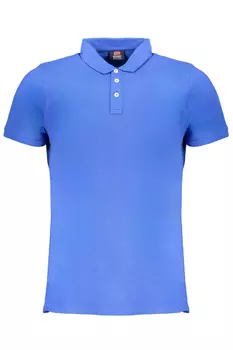 Мужская рубашка-поло Norway 1963 с коротким рукавом однотонная, синий
