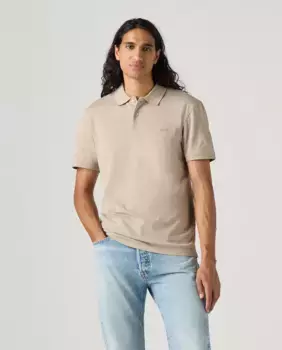 Мужская рубашка-поло облегающего кроя с короткими рукавами Levi's, цвет Kaki