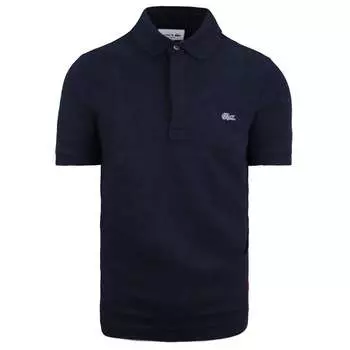 Мужская рубашка-поло Paris Polo стандартного кроя темно-синего цвета Lacoste, синий
