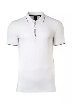 Мужская рубашка-поло - Потайные пуговицы, хлопок стрейч ARMANI EXCHANGE