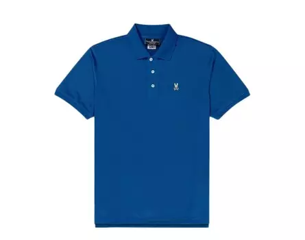 Мужская рубашка-поло Psycho Bunny Belfry Sports Blue Electric Blue B6K841J1PB-ELB, синий