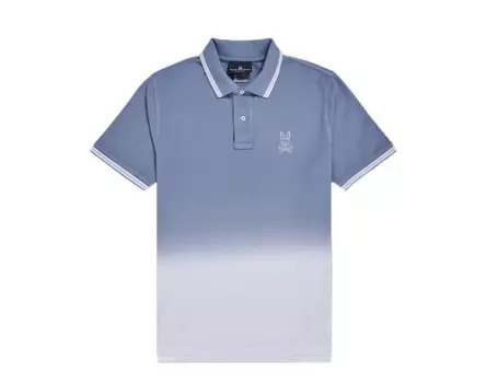 Мужская рубашка-поло Psycho Bunny Faibanks с омбре, синий