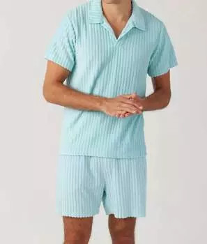 Мужская рубашка-поло Riviera Terry в накидке Sol Angeles, цвет cape