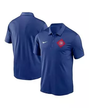 Мужская рубашка-поло Royal Chicago Cubs Diamond Icon Franchise Performance Nike, синий