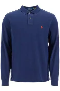 Мужская рубашка поло с длинными рукавами Polo Ralph Lauren, синий