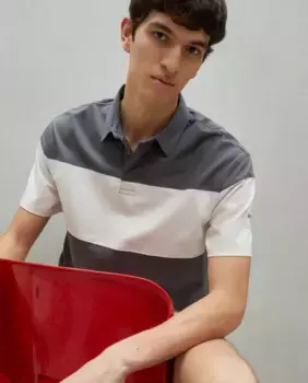 Мужская рубашка поло с коротким рукавом Easy Wear, антрацитовый