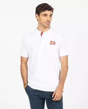 Мужская рубашка-поло с коротким рукавом Elpulpo, белый