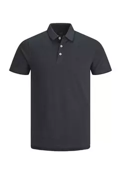 Мужская рубашка поло с коротким рукавом и вышивкой Jack & Jones, цвет Dark